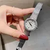 Luxe Merk Crystal Quartz Polshorloge 10 Diamond Rvs Watch Sign Brief Moeder van Parel Shell Dial Clock