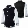 Hoodies Erkekler / Erkek Beyzbol Ceket Moda Tasarım Şarap Kırmızı S Slim Fit Koleji Varsity Harajuku Kazak 211126