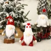 Christmas Gnomes Ornament Plush Santa Elfy Lalki Szwedzki Tomte Figurki Xmas Decor Urodziny Walentynki Prezenty XBJK2111