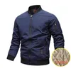 Faliza Mens Jackets Outono Militar Moda Moda Masculino Estante Collar Baseball Casacos Bomber Jaqueta Streetwear Roupa JH813 211217