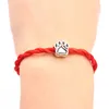 Bedelarmbanden zwarte draad snaar kralen armband handgemaakt diy geluk rood touw visschaal voor vrouwen mannen sieraden