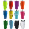 Tinta unita Riutilizzabile Ice Coffee Cup Sleeve Maniglia Neoprene Bottiglia d'acqua isolata Tazza Cover Custodia Custodia Borse Custodia per bicchieri da 30 once 32 once Grandi ciambelle Dunkin