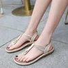 Tops Sandalen Frauen Böhmischen Flache Sommer Casual Schuhe Weichen Boden Strand Freizeit 2021 Weibliche Frau Alias Mujer