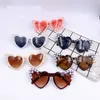 Mode Kinder Sonnenbrille Sommer Kinder Perle Liebe Herz Rahmen Sonnenbrille Mädchen UV 400 Schutzbrille Jungen Strand Sonnenbrille 300 H1