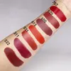 Matte Lipstick Color Box 3g PRAWDZIWE ALUMINIOWE Rury Naturalne Wodoodporne Shimmer Satynowe Pomadki Makijaż Najwyższej Jakości Długotrwałe Kremowe Creamsheen Pomadki Kosmetyki