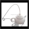 Strainers Teaware Kitchen, Dining Bar Home & Gardensile Teapot Shape Tea Filter Safely Cleaning Infuser Reusable Tea/Coffee Leaks Kitchen Aes