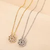 Kedjor Lucky Four-Leaf Clover Fortune Shamrock Pendants Halsband One Piece Halloween Women Jewel Lover's Christmas Gift201V