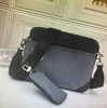 2022 الكلاسيكية 3-in1ledter زهرة رسول جودة الجلود رجل الكتف مع مربع أكياس حقيبة يد حقيبة crossbody