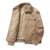 Mcikkny Men Suede Leather Jackets Vintage Cargo Outwear Coats For Male Clothing Spring Autumn Men's