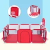 Baby Playpen for Children Ball Parku Park Składana bariera bezpieczeństwa na 0-6 lat Dziecięcy plac zabaw aktywność Pióra Pióra 211028