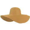 Summer Women Foldble Wide Large Brim Floppy Beach Hat Sun Straw Cap Drop Ship C30813 Hats279V