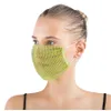 Summer Thin Fashion Sunscreen Foreign Style Fishing Net Diamond Drill Mask Color N7D7726