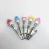 Latest Smoking Colorful Mushroom Shape Decorate Dry Herb Tobacco Preroll Cigarette Cigar Holder Tips Clip Clamp Tongs High Quality DHL