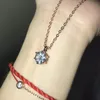 18k vergoldete klassische Anhänger Schlüsselbeinkette Sechs Klaue Imitation Zirkon weibliche Halskette für Frauen Schmuck Halsketten