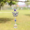 حلقة القمر قوس قزح كريستال suncatcher شنقا المنشور حلية قلادة المنزل حديقة سيارة ديكور الرياح الرياح