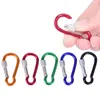 Vergrendeling Carabiners Haak Schroef Lock Hang Buckle Outdoor Hiking Camping Klimmen Knop Clip Carabiner D Vormring Haken voor Tassen