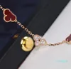 2021 Luxurious quality red agate and diamond for women charm bracelet party jewelry gift PS3442