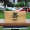 Latest Portable Smoking Natural Bamboo Wooden Dry Herb Tobacco Grinder Storage Jars Lock Container Stash Case Tray Preroll Rolling Cigarette Holder Box DHL Free