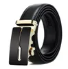 wholesale BeltsMens Belt Fashion Men Leather Black Business Belts Women Big Gold Buckle Womens Classic Casual Ceinture A122