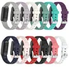 Silikonbandband Kompatibel med för Fitbit Luxe Color Clasp Soft Sports Watch Wrist Straps Loop Bracelet Replacement Vattentät Vaktband