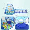 3 sztuk/partia przenośny kojec dla dzieci łatwe składanie kojec dla dzieci plac zabaw dla dzieci namiot z pełzającym tunelem basen z piłeczkami Baby Park 210831