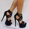 Handgemaakte Ontwerpers Dames Stiletto Hoge Hakken Sandalen Ronde Neus Nachtclubs Grote Maten 46 Zomer Sexy Feest Schoolfeest Alledaagse kleding Mode Schoenen H