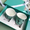 Kaliteli Kemik Çin Kupa High-end Seramik Kupası Porselen Drinkware Sofra Süt Çay Bardak Çift Kupalar Hediye Kutusu