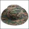 Cappelli da esterno Cappello mimetico militare Boonie Cappello Protezione solare Paintball Allenamento militare Pesca Caccia Berretto da escursionismo Tattico Me