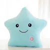 40cm Creative Music Colorful Light Pillow Five-Pointed Star Plush Toy Birthday Gift