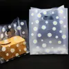 Emballage cadeau 25 pièces sac d'emballage avec poignée sacs en plastique Shopping fleur mallette de rangement fournitures de fête de mariage