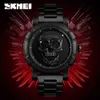 SKMEI Fashion Sport Relojes para hombre Top Brand Luxury Skull Watch Hombres 3Bar Relojes de pulsera de cuarzo impermeables Relogio Masculino 9178 X0625