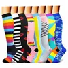 Compression Stockings Sport Compression Socks 3/6/7/8 Pairs Per Set Soccer Sports Wear Female Male Men Women Gift Persent 220105