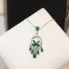 Diamond Pendant Necklace Women Jewelrys Party Lovers Gift Jewelry With Box