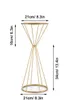 Украшение для вечеринки, 10 шт., золотая/белая подставка для цветов, 70 см/50 см, металлическая дорожная свинцовая свадебная центральная стойка для цветов для мероприятия