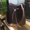 HotA Vendas Newe Luxury Luxury Mulheres Sacos De Couro De Couro Flor De Couro Bucket Bolsa Famoso Drawstring Bolsas Cross Body Bolsa U6-Y6