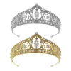 Klipsy do włosów Barrettes Crown Crystal Headband Princess Rhinestone Bridal Wedding Prom Birthday Party Akcesoria