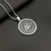 Pendant Necklaces Drop Hip Hop Stainless Steel All Seeing Eye Of Providence Pendants For Women Men Iced Out Masonic Jewelry272i