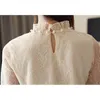 winters fashion women lace office lady womens tops and blouses female flare sleeves blouse shirt OLfemale blusas 1774 50 210521