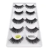 5 Pair Eyelashes 3D Mink Lashes Soft Thick Eyelash G800 Crisscross Winged Natural Long No Fall Off Makeup Wholesale Lash