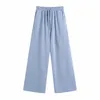 Casual Woman Loose Soft Elastic Waist Sport Pants Spring Fashion Ladies Wide Leg Jog Girls Chic Basic 210515