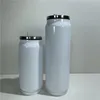 Sublimering 12oz cola burkar vattenflaska soda kan tumlare dubbel vägg rostfritt stål isolerat vakuumglas med lock sublimering b9074043