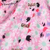 Yitimuceng Pink Floral Dresses For Women Summer Zipper Mini High Waist A-Line Short Sleeve Sundress Fashion Boho Dress 210601