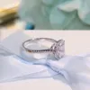 Eleganti anelli da promessa Anello in argento sterling 925 con diamanti Anelli per fedi nuziali con diamanti per le donne Gioielli2549344