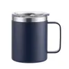 Tasses de 12 oz Gobelet en acier inoxydable avec poignée Gobelets isolés sous vide à double paroi Tasses de voyage Thermos à café RRD11595