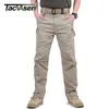 Tacvasen IX9 City Spodnie Taktyczne Męskie Multi Kieszenie Spodnie Cargo Wojskowe bawełniane Pant Swat Army Casual Spodnie Hike Spodnie 210616