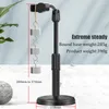 Desktop Mobile Phone Holder Stand 360 Rotate for Facetime Live Streaming Shoot Video Youtube Round Base Smartphone