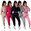 Roupas de primavera para mulheres tracksuits moda dois pedaço conjunto moletom com capuz sexy wholesale itens k8703