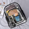 Student PVC Large Capacity Transparent Waterproof School Bags Mix Color