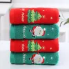 Christmas Face Towel Red Santa Claus Cotton Towel New Year Gift Home Bathroom Washing Hand Towel w-01262