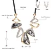 Neoglory Big Crystal Czech RhinestoneファッションチェーンチョーカーステートメントネックレスBijoux Bibビッグ名ジュエリー2021 CN2チョーカー